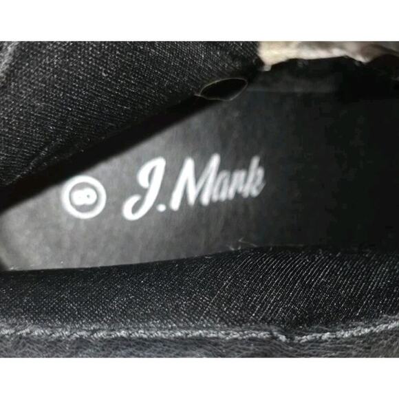 J. Mark Black Ankle Boots Size 8 Zips Side Buckles - Picture 8 of 8